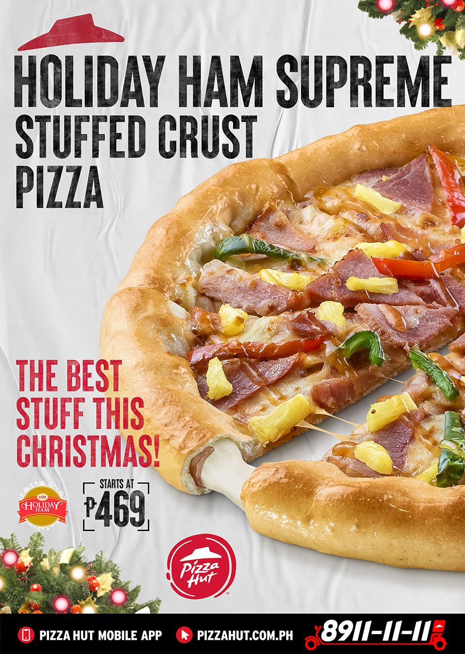 Pizza Hut's Holiday Ham Supreme Stuffed Crust Pizza is definitely all