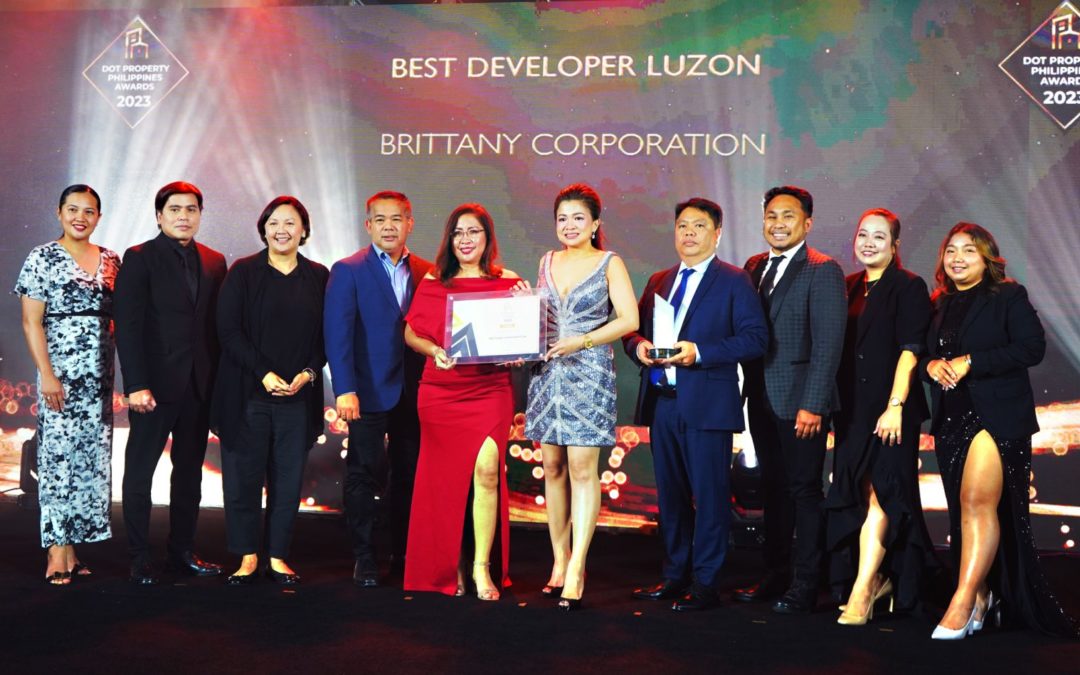 Brittany Corporation Bags Best Developer Luzon Award at DOT Property Philippines Awards 2023