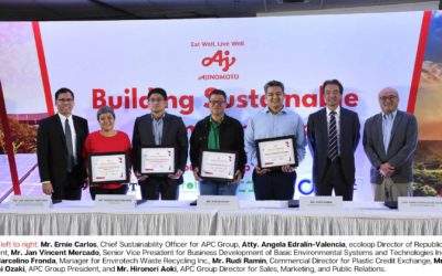 Ajinomoto Philippines Corp fortifies efforts in sustainability and environmental responsibility