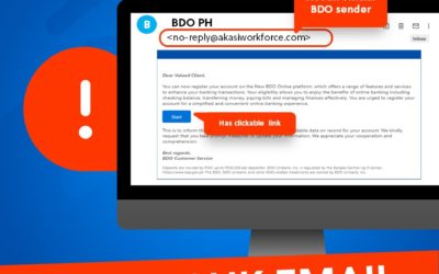 Beware of scammers taking advantage of the migration to the new BDO Online app