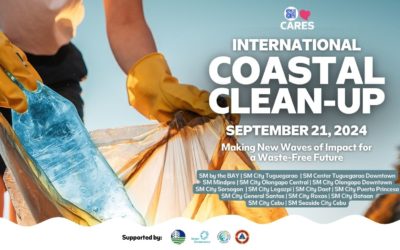 Create waves of positive change with SM at the 2024 International Coastal Clean-Up